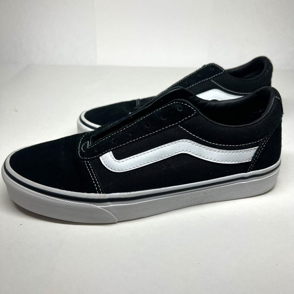 Vans Womens 8.5 Off The Wall Old School Classic Black Old Skool Sneakers 500714